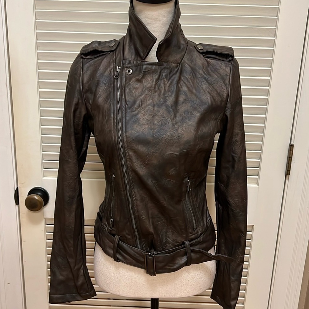 xxi Leather Coat in Brown, Size S/P, EUC, Vintage